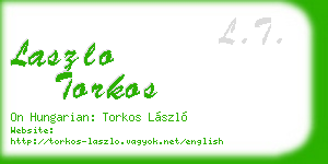 laszlo torkos business card
